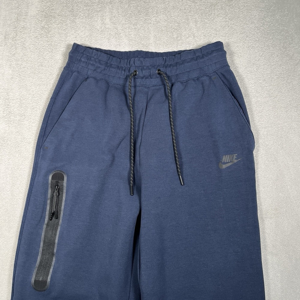 Nike Tech Fleece Pants Womens Small Navy Joggers Zip Pocket Athletic DV6736-419